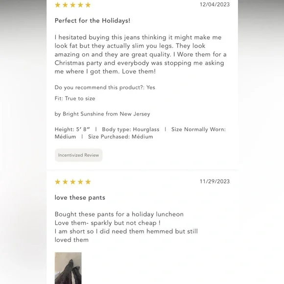 Anthropologie NWT Sz SM lined sequin leggings/pants; sold out, top rated @anthro - Picture 8 of 16